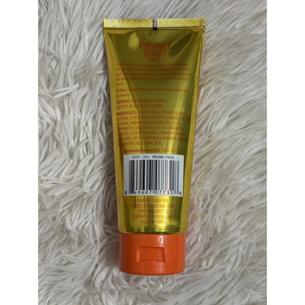 Spa Luxury Pineapple Sunset Scent Body Wash, Body Mist, Body Lotion Set/3